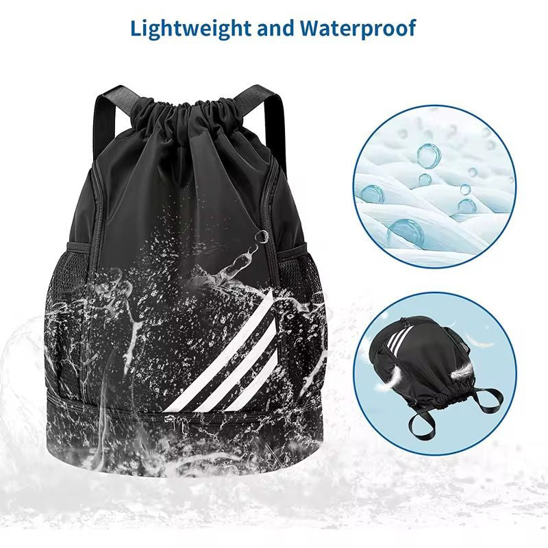 2025 DRAWSTRING BACKPACK WATERPROOF TRAVEL, GYM , SCHOOL , SPORTS BAG