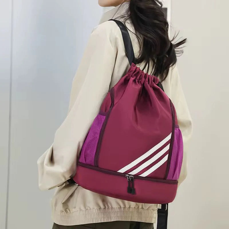 2025 DRAWSTRING BACKPACK WATERPROOF TRAVEL, GYM , SCHOOL , SPORTS BAG
