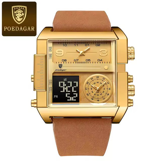 POEDAGAR Chronograph Waterproof Men’s Watch
