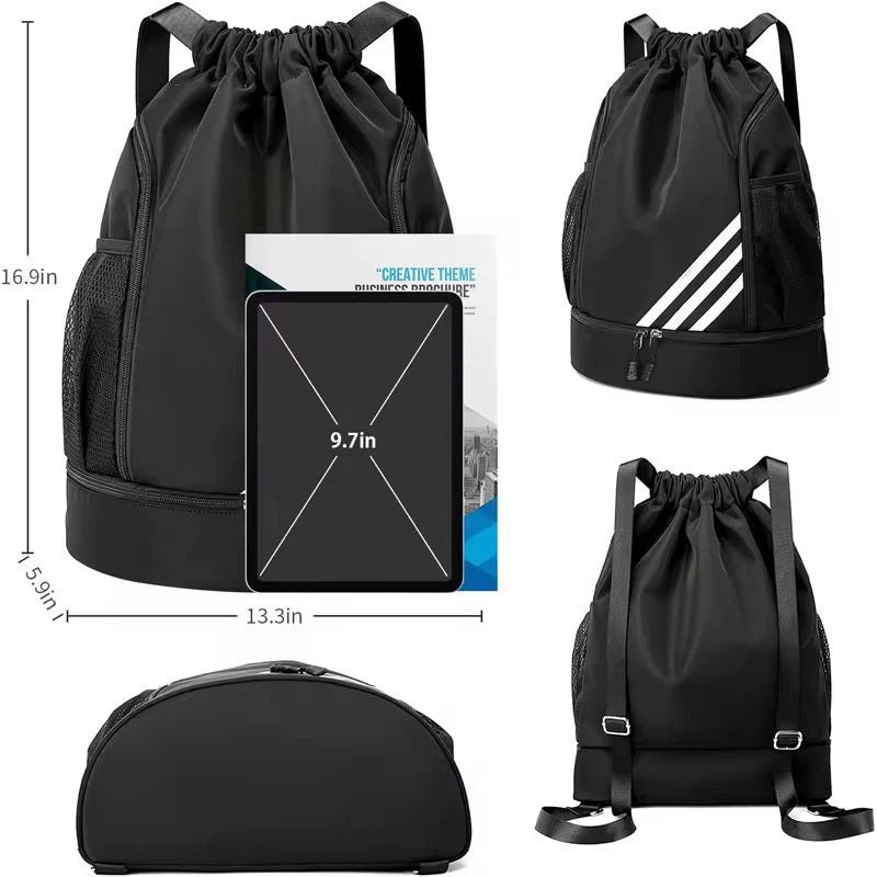 2025 DRAWSTRING BACKPACK WATERPROOF TRAVEL, GYM , SCHOOL , SPORTS BAG